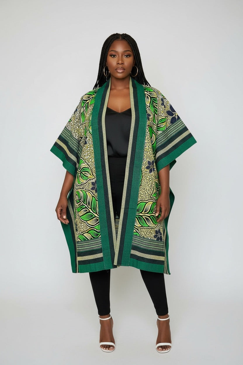 HOLAR Ankara x Aso Oke Kimono